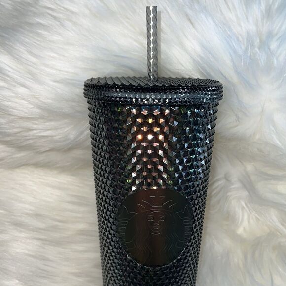 STARBUCKS STUDDED IRIDESCENT BLACK UNICORN VENTI TUMBLER RARE HTF - Picture 4 of 7